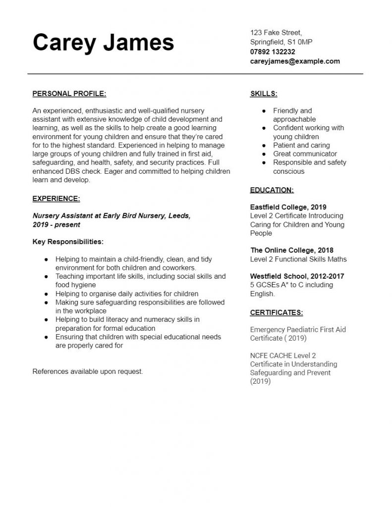How to a Nursery Assistant Free Careers Advice