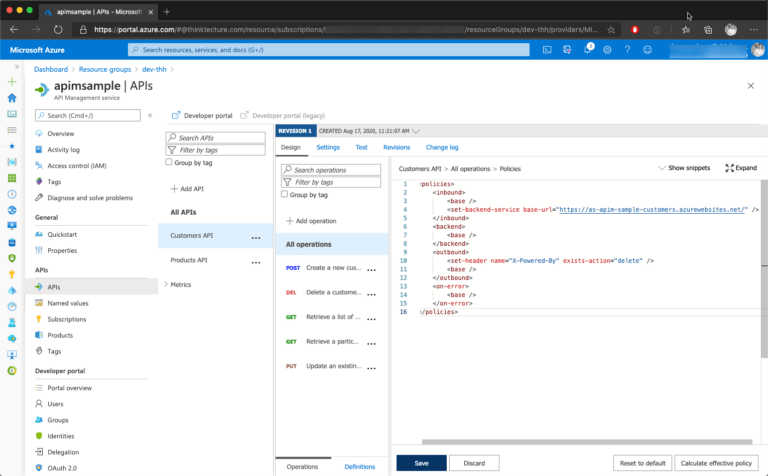 Exposing APIs Using Azure API Management - Thinktecture AG