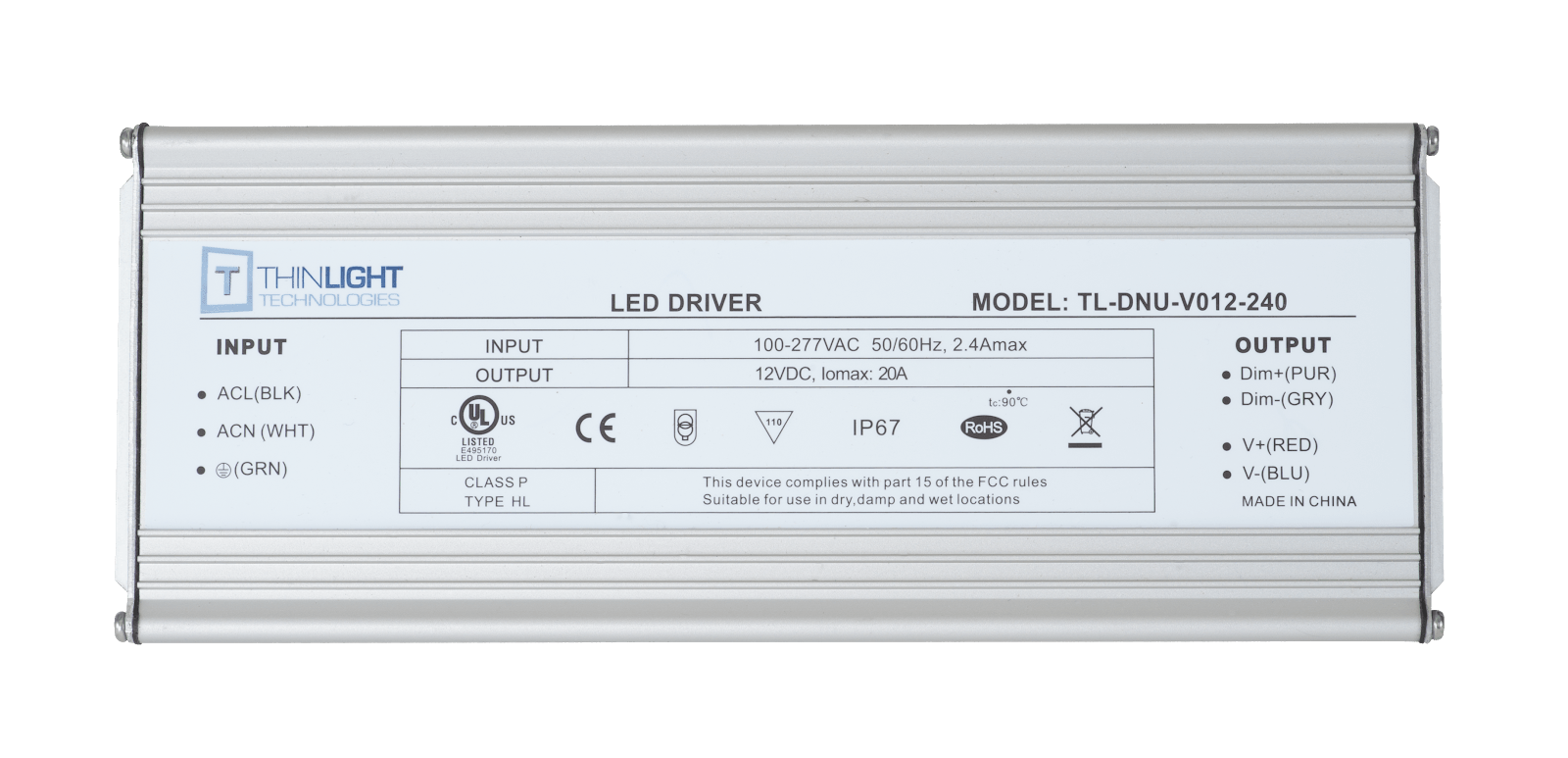 Shop 240W LED Driver for Optimal Lighting Solutions Thinlight