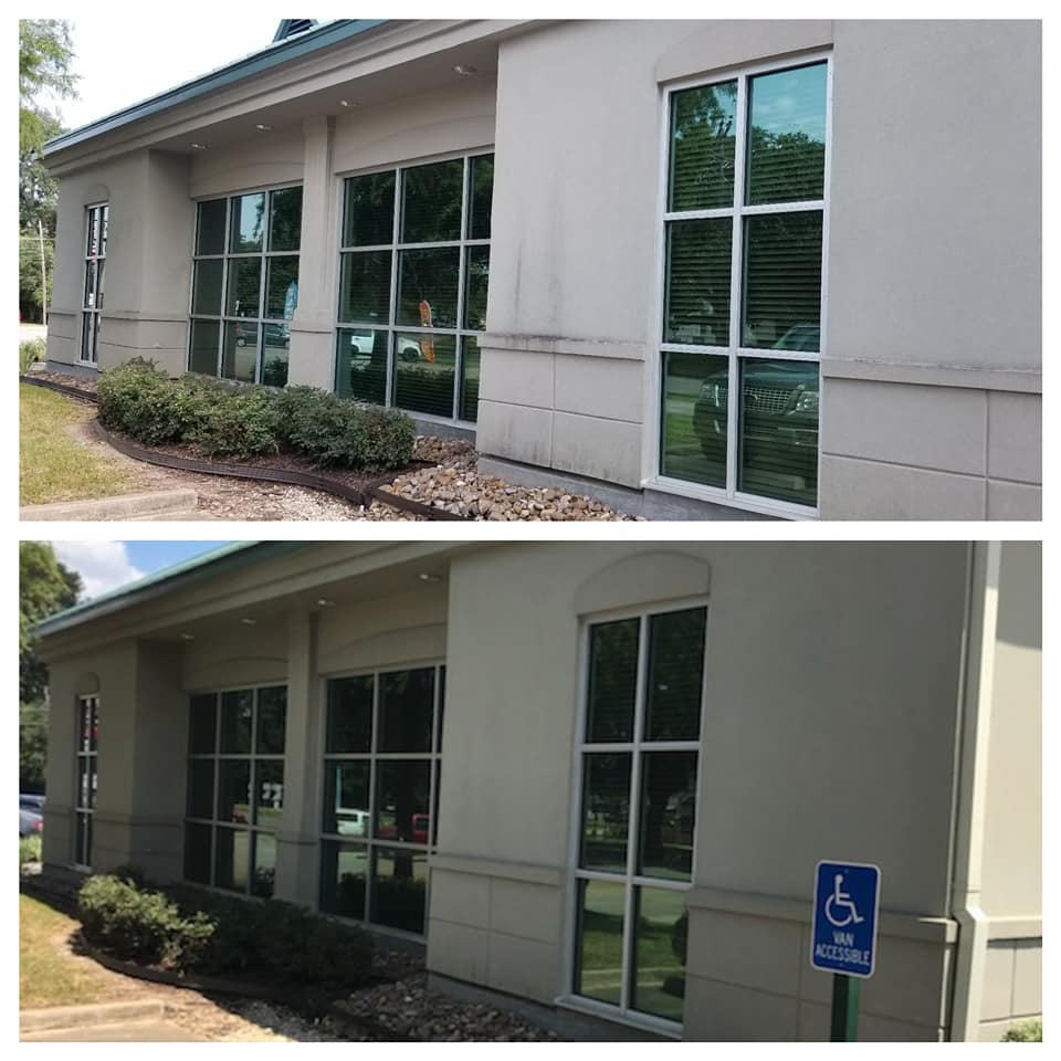 Jennings, LA Bank Branch Full Building and Concrete Wash Third Coast