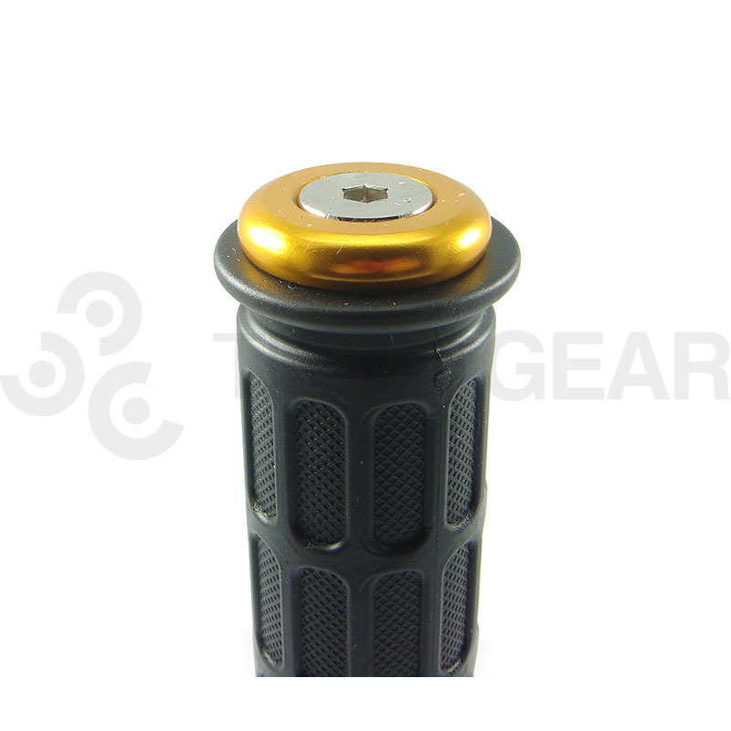 Slim Motorcycle Bar Ends Gold Third Gear