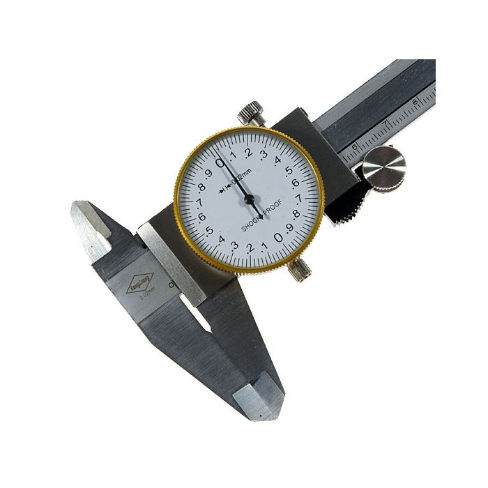 150mm 6" Analog Dial Vernier Caliper Gauge Micrometer Tool