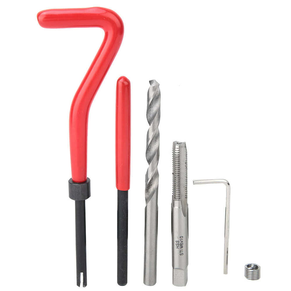77 Piece Metric M6 M8 M10 Thread Repair Tool Kit Set Motorcycle Car