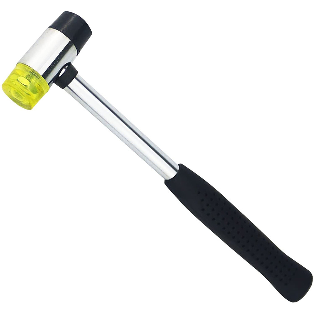 Steel Precision Plastic and Rubber Mallet Hammer Home Garden Tool