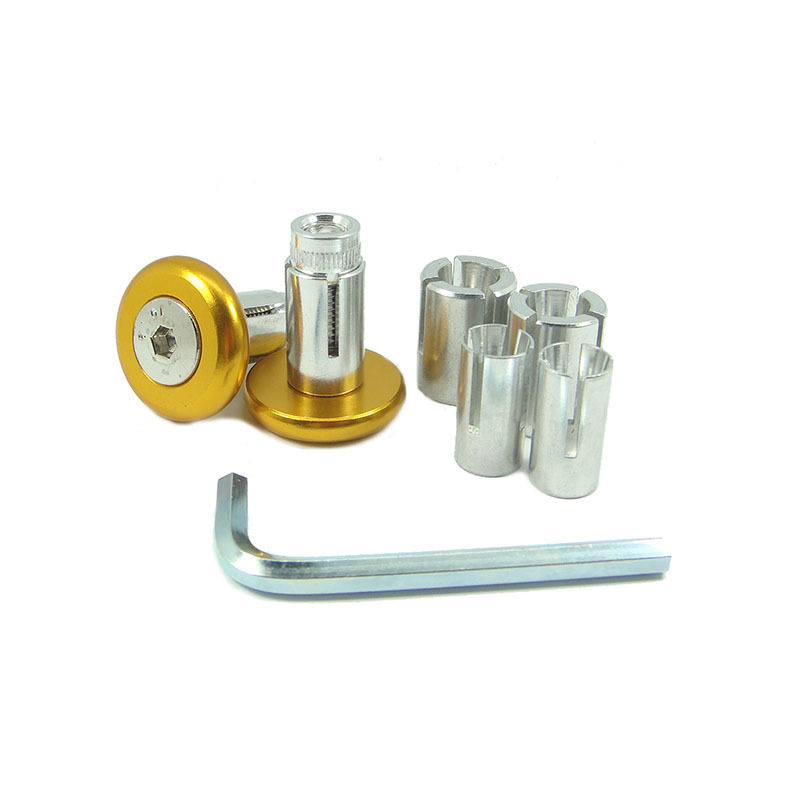 Motorcycle Slim Style Bar End Ends Weights Anodised GOLD 22 mm Handle Bars