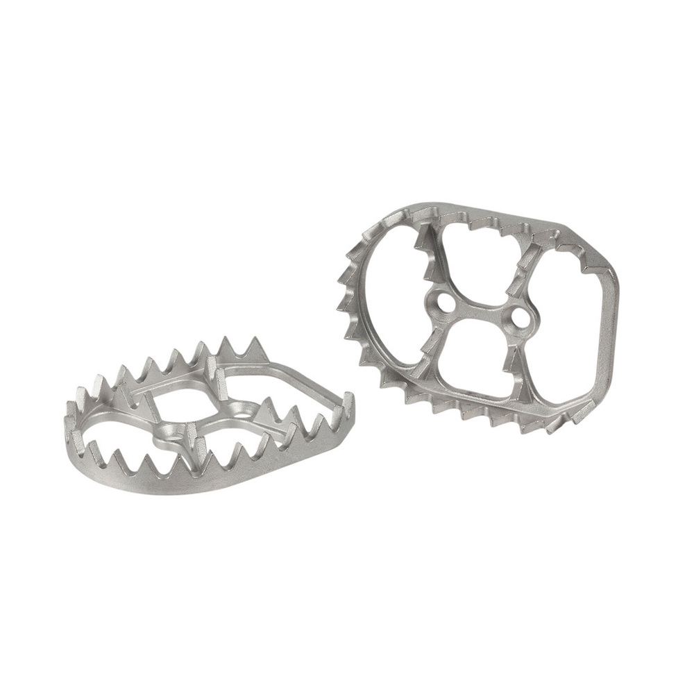 Foot Peg Rest Bolt On Steel 7MM Cleat Set Universal Motorcycle Motorbike