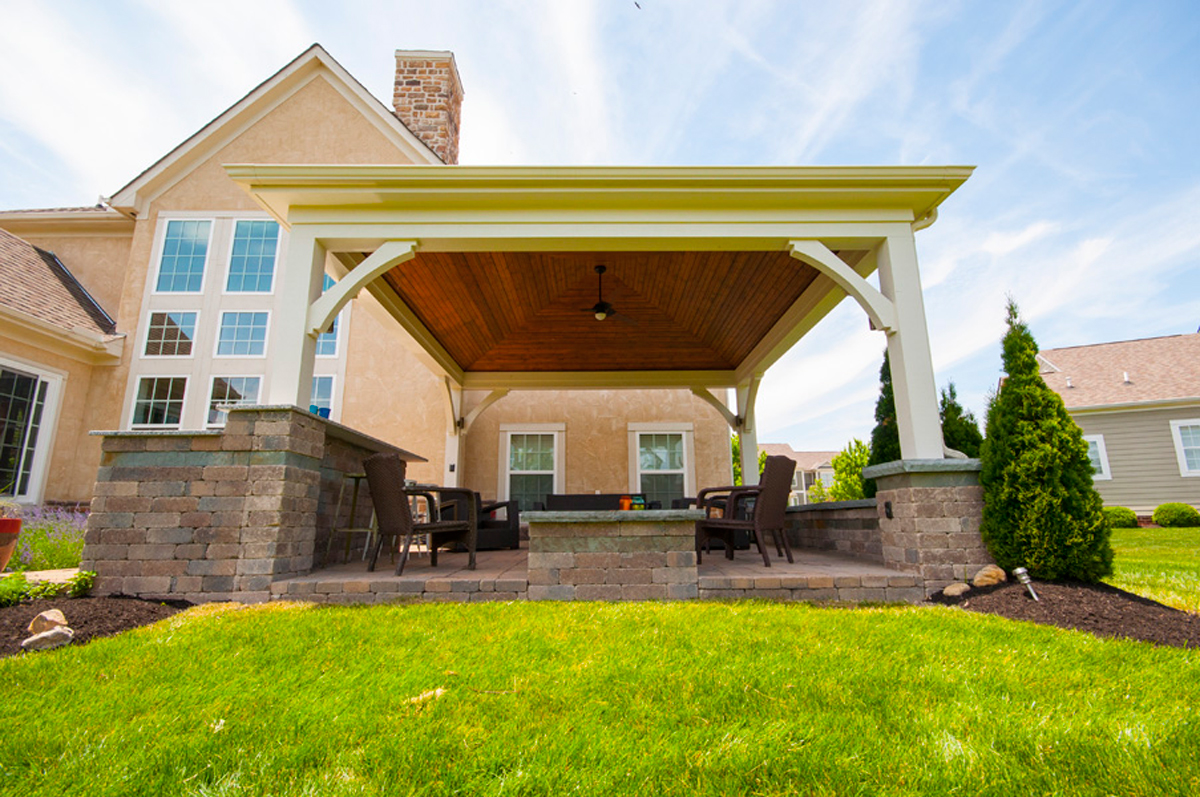 Exterior Gazebo & Walk Third Space Builders