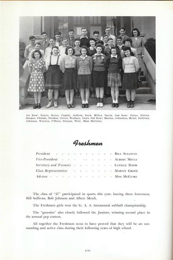 Concrete High School 1944 Annual Concrete Skagit, WA