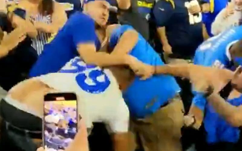 Massive Fan Brawl Erupts During Rams vs Chargers NFL Game
