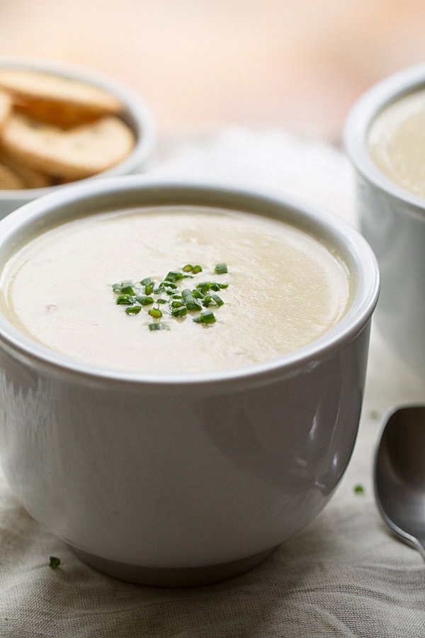 Slow Cooker Potato Ham and Leek Soup This Gal Cooks