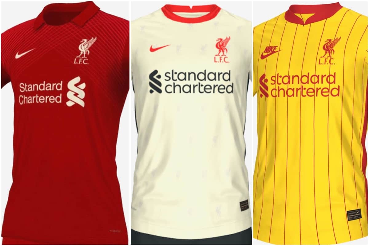Nike concept kits show how Liverpool FC home, away and third kits could