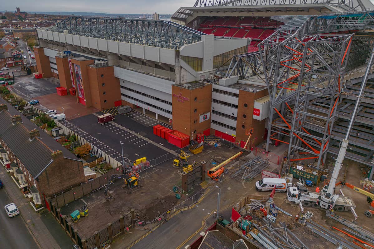 19 new Anfield Road End expansion photos as Shankly Gates set for update