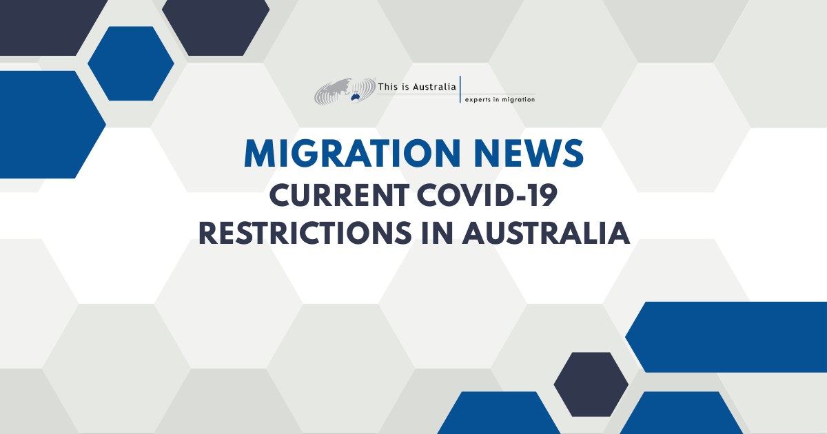 Current COVID19 restrictions in Australia This is Australia