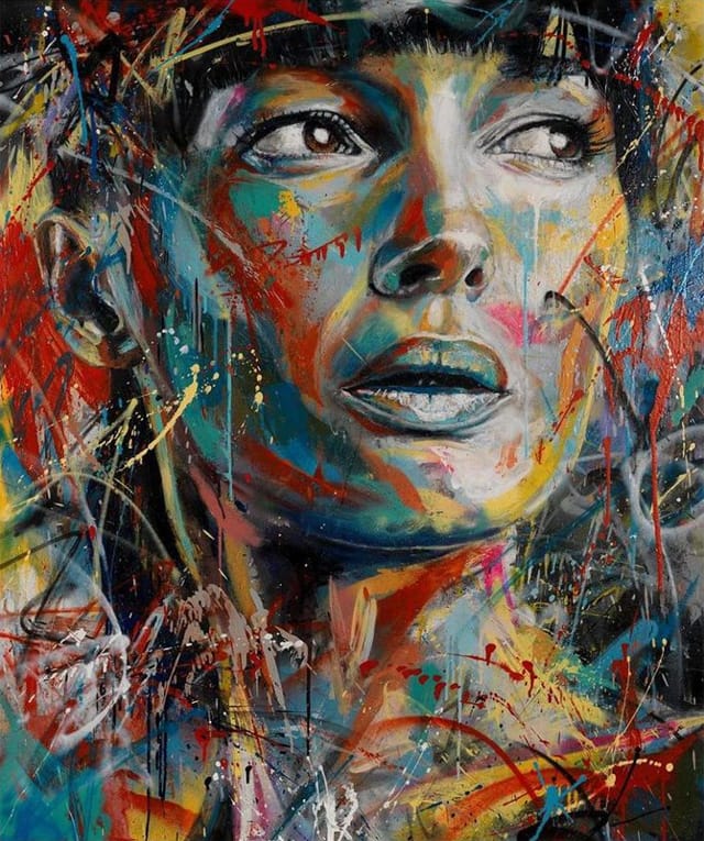 The Explosively Colorful Spray Paint Portraits of David Walker Colossal