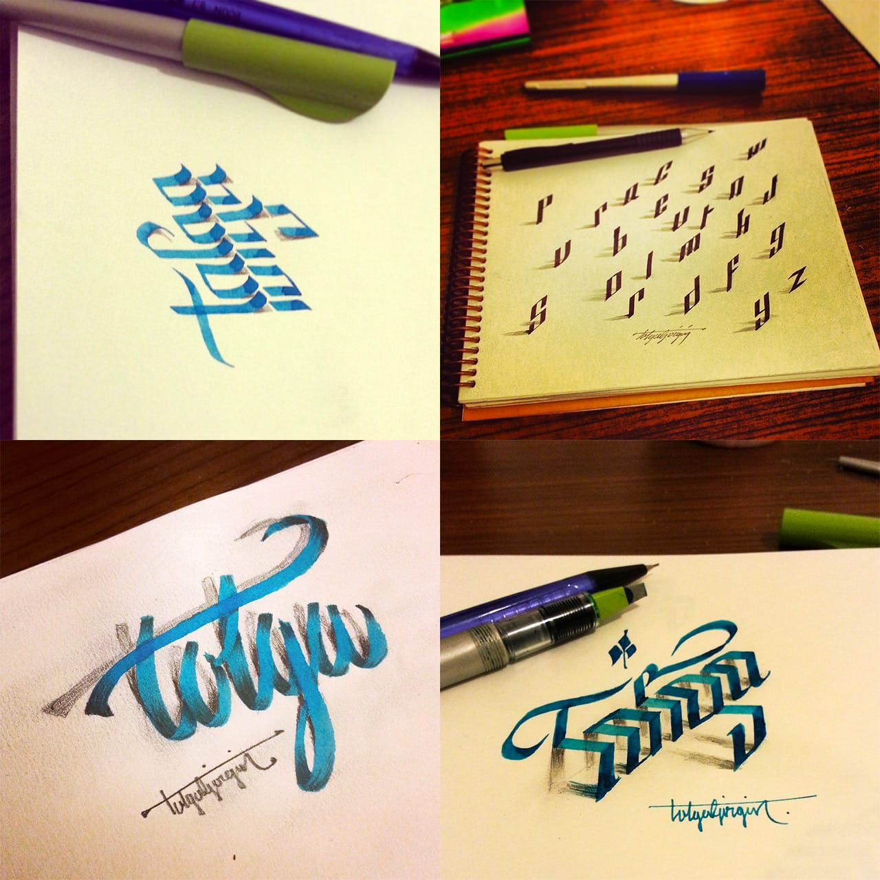 3D Calligraphy by Tolga Girgin — Colossal