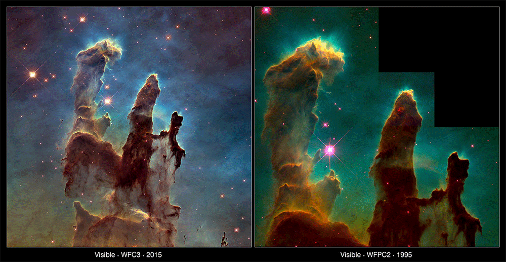 NASA Releases New HighDefinition View of Iconic 'Pillars of Creation