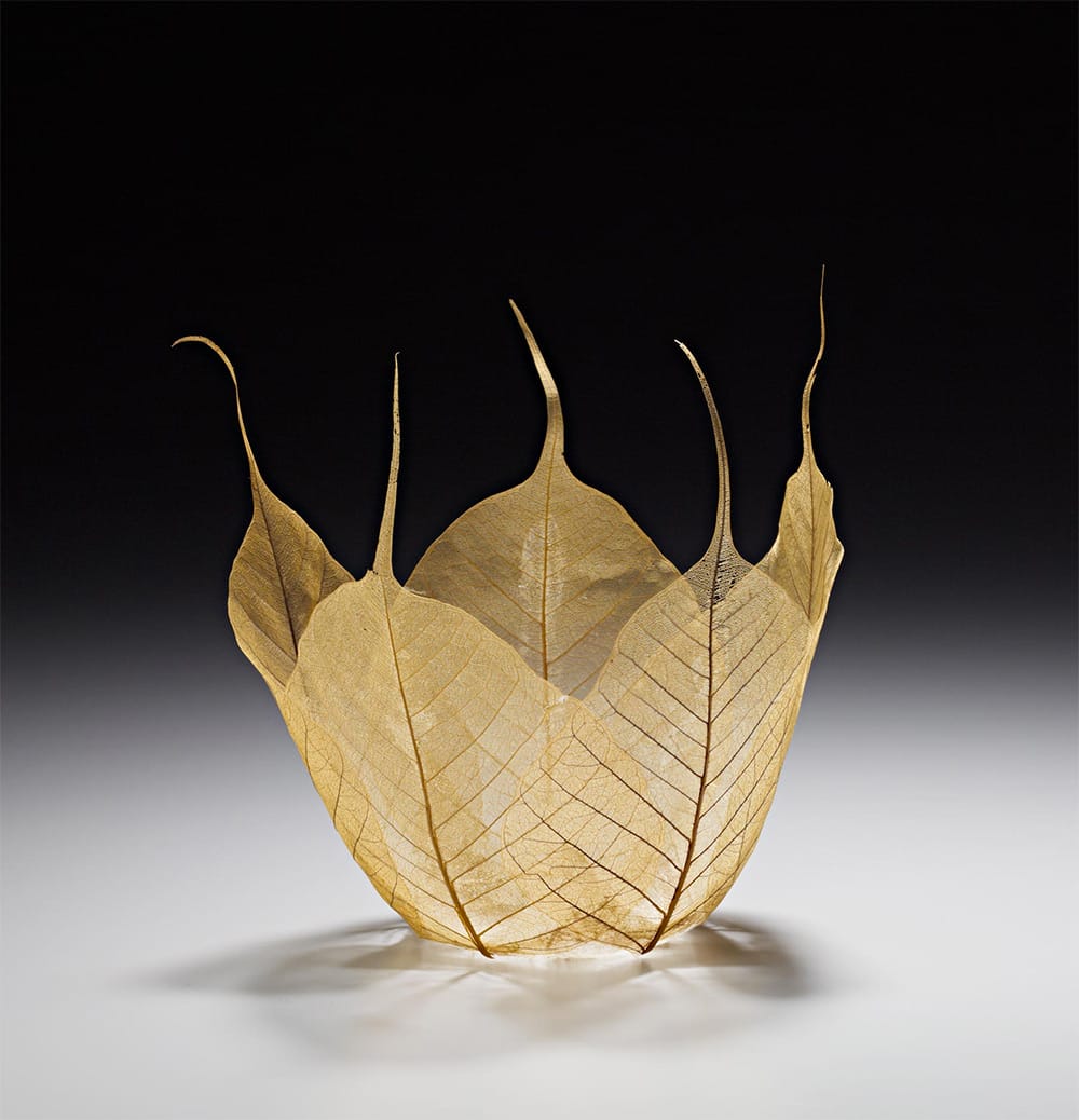 Skeletal Leaf Bowl Sculptures by Kay Sekimachi Colossal