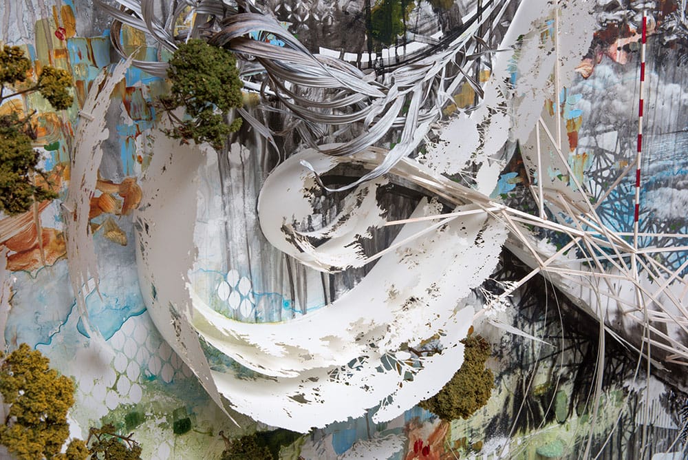 Dense MixedMedia Sculptures Depict a Poignant Collision of Urban and Natural Worlds — Colossal