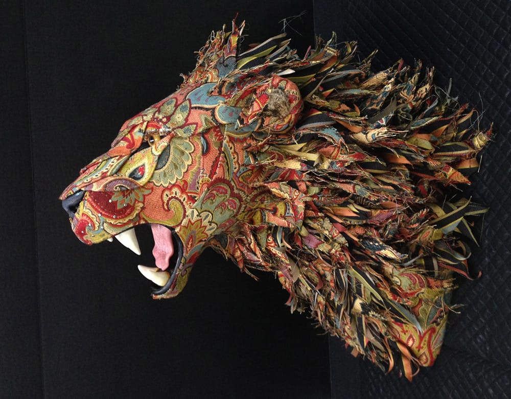Upholstered Faux Taxidermy Heads and Animals by Kelly Rene Jelinek