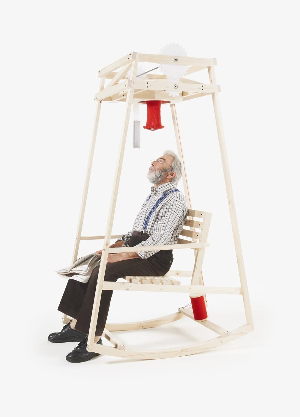 A Rocking Chair That Knits You a Hat as You Read the Paper — Colossal