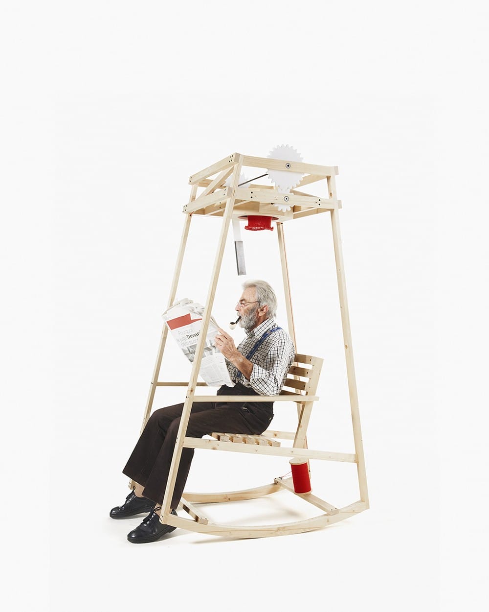 A Rocking Chair That Knits You a Hat as You Read the Paper — Colossal