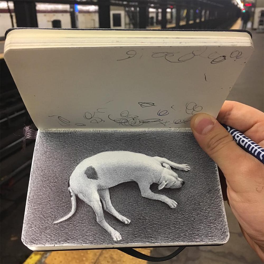 SketchbookBased Ballpoint Pen Drawings by Nicolas V. Sanchez — Colossal