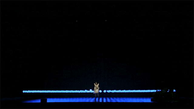 A Concept Dance Performance Incorporating a Plane of 640 Motorized LED