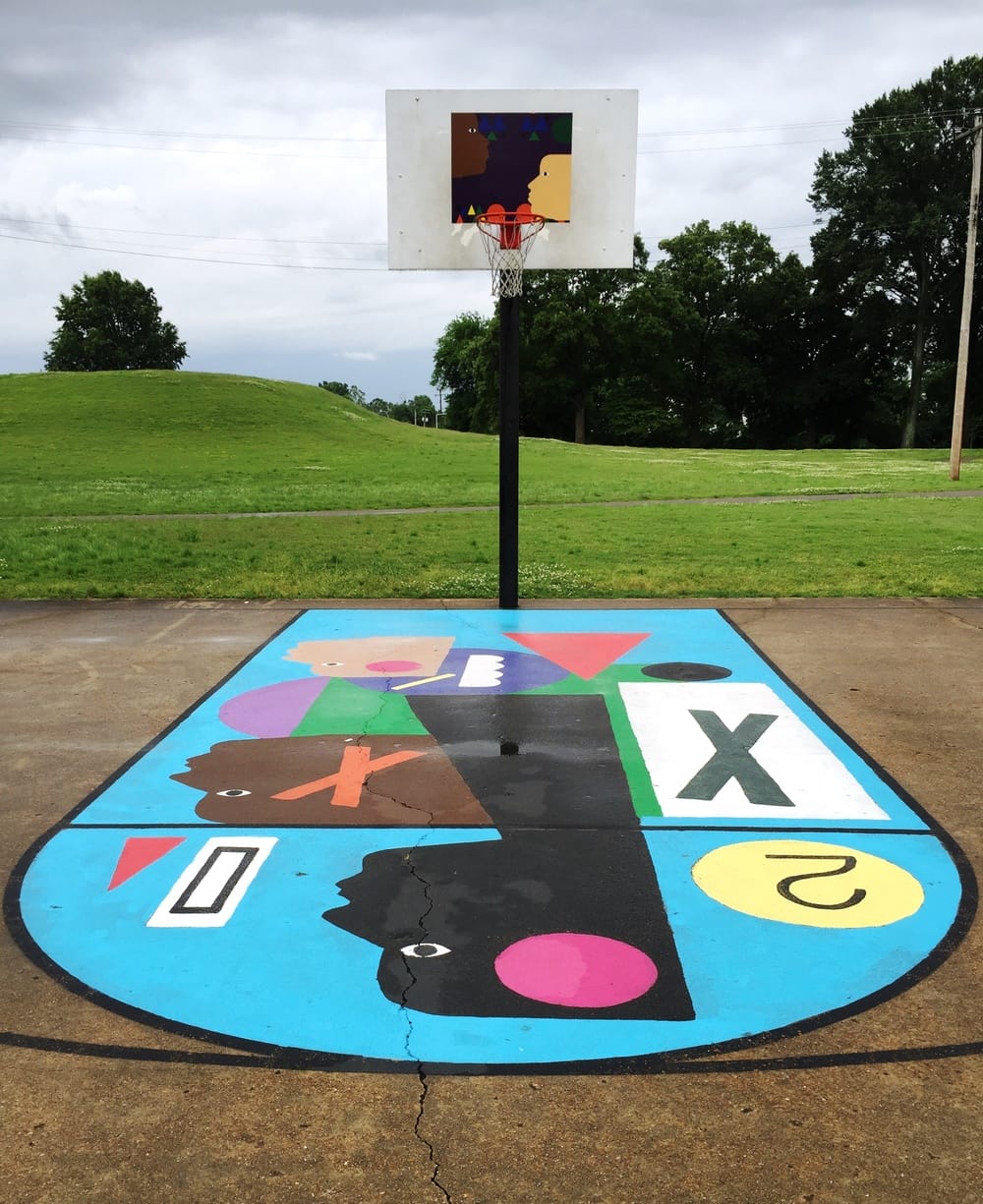 Basketball Courts Transformed Into LargeScale Artworks by Project