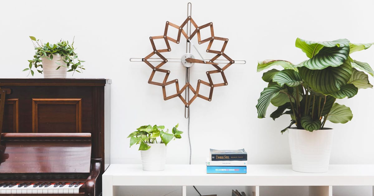 Solstice A Wooden Clock Expands and Contracts with the Passing