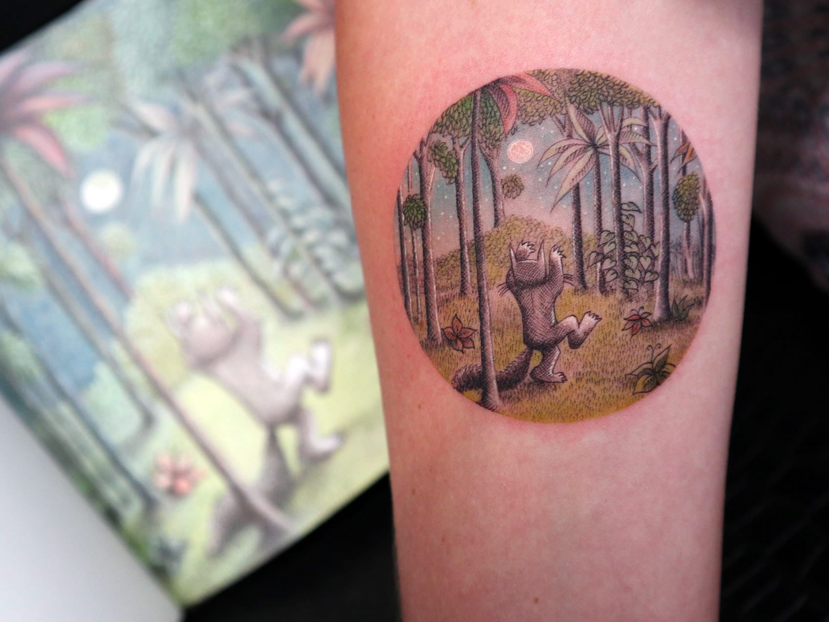 Perfectly Round Tattoos By Eva Encompass Miniature Worlds Inspired By Art History | Colossal 1272_x_1696_jpg