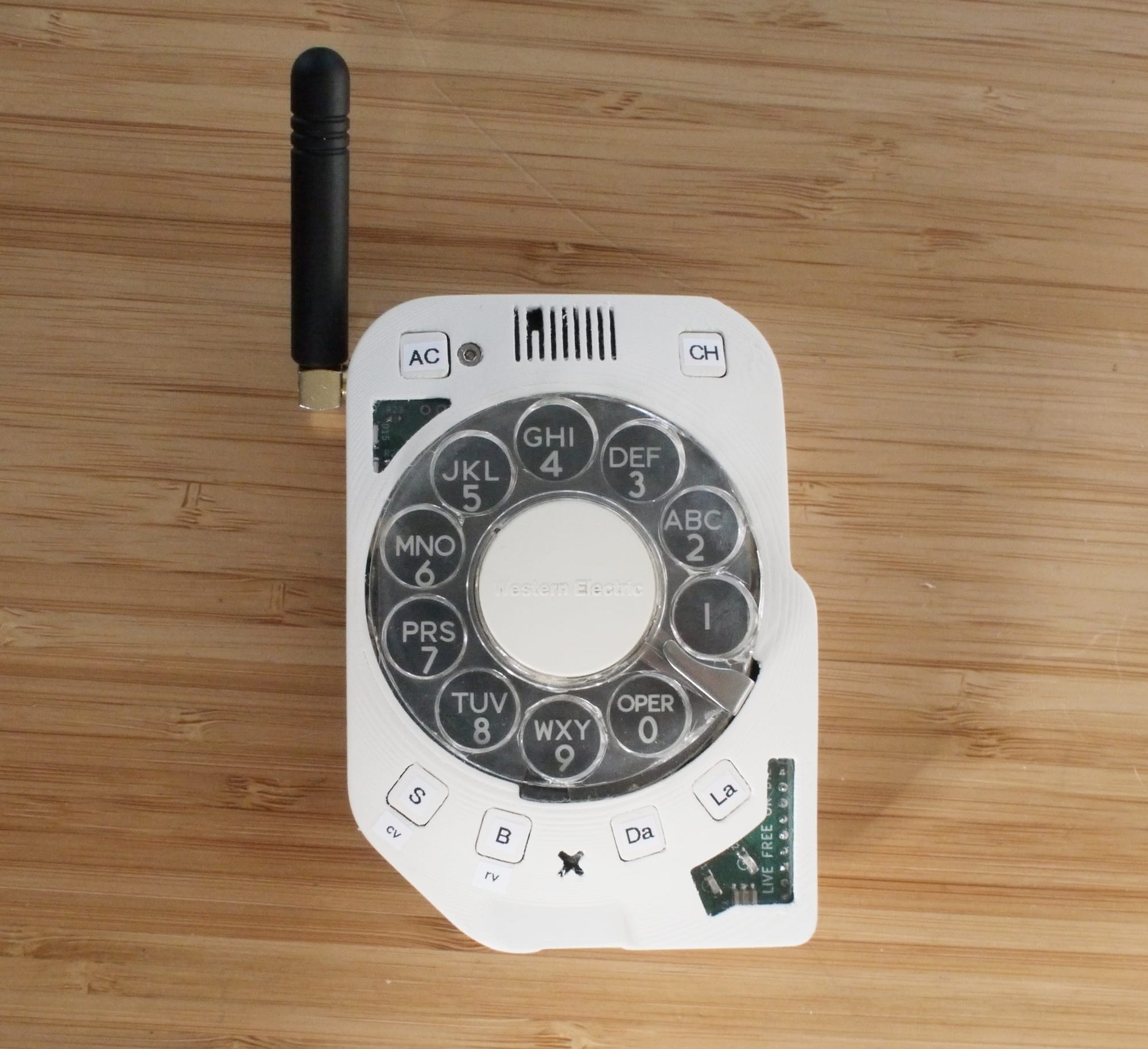 An AntiSmartphone With a Rotary Designed and Built by Space Engineer
