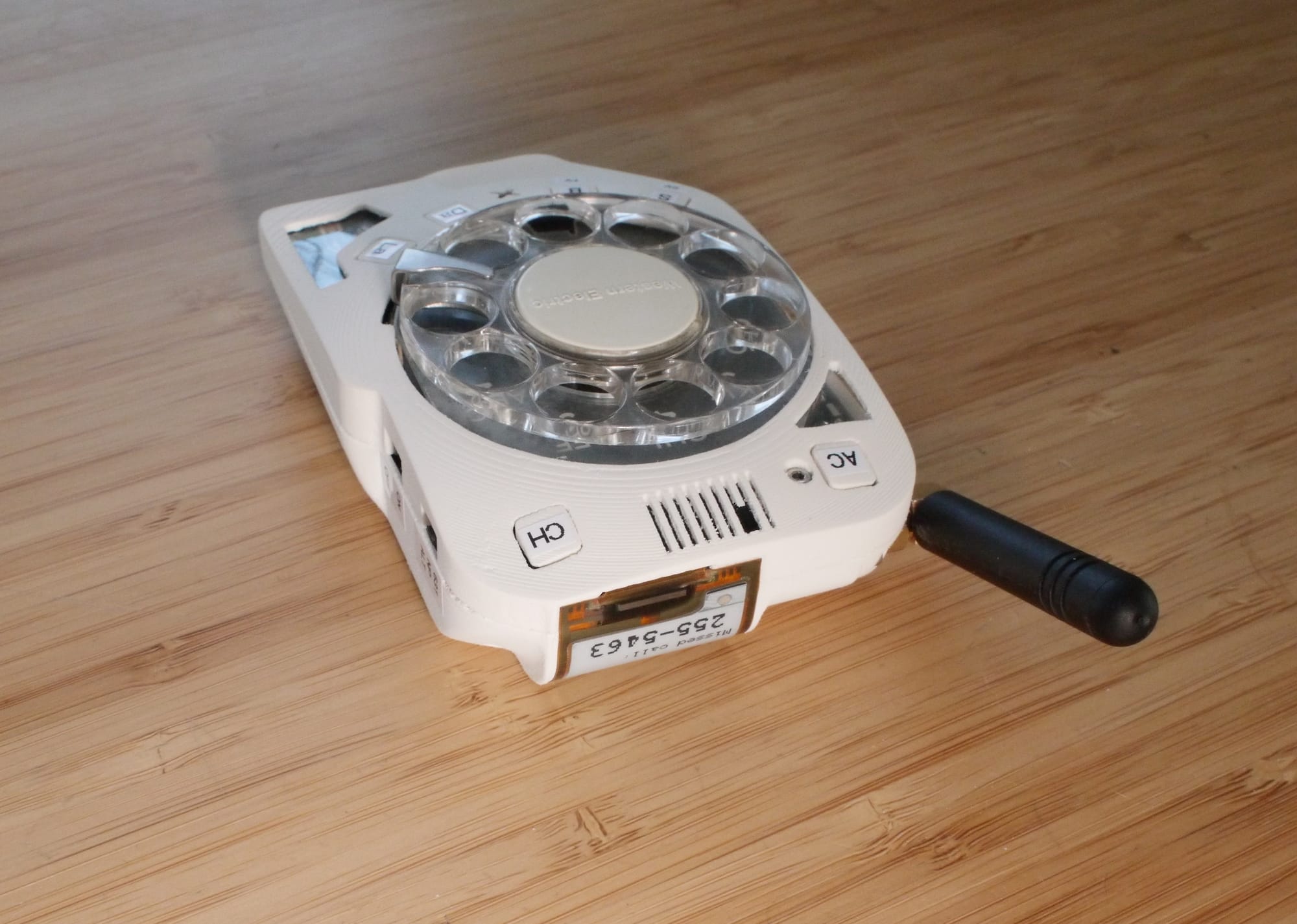 An AntiSmartphone With a Rotary Designed and Built by Space Engineer
