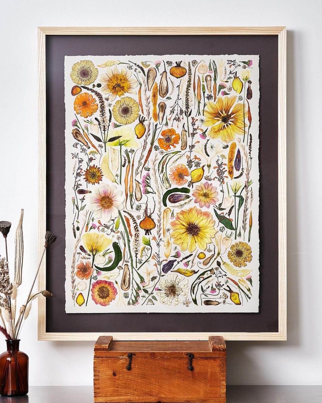 Flower Press Studio's Colorful Compositions Preserve Botanicals and