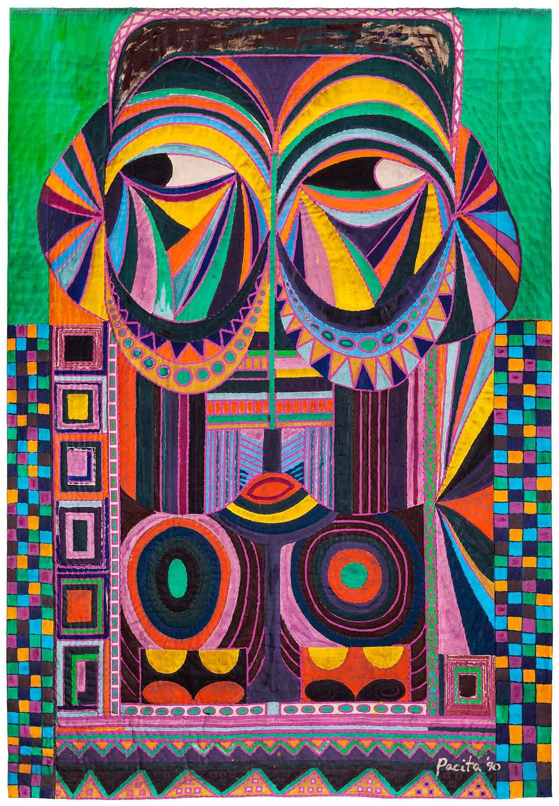 thisiscolossal Layered and Embellished Trapunto Paintings Exude Spirit