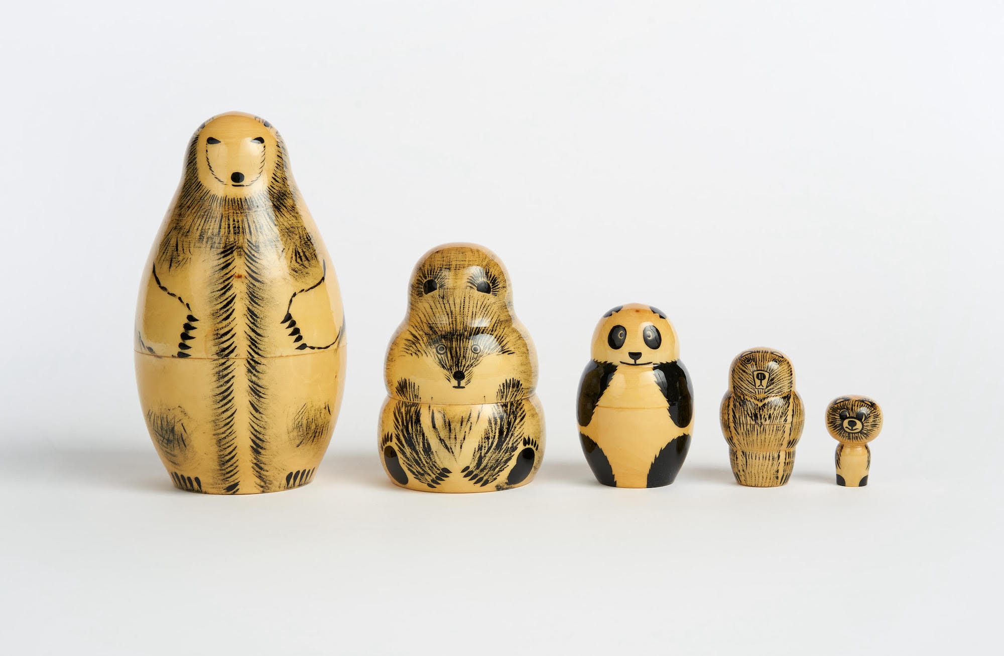 Delightful Wooden Nesting Dolls by Salakauppa Playfully Reimagine