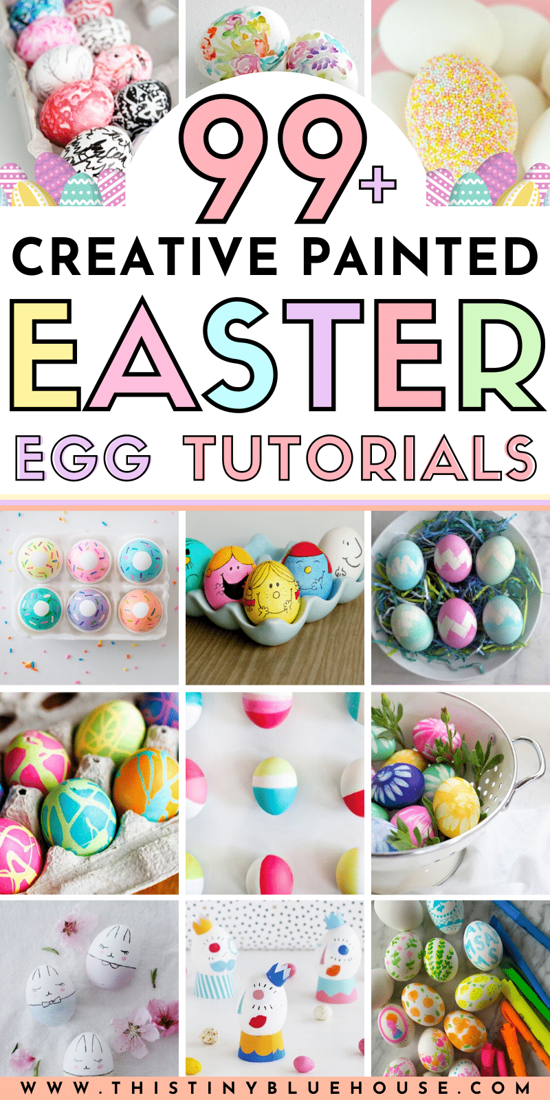 100 Best Creative Painted Easter Egg Tutorials This Tiny Blue House