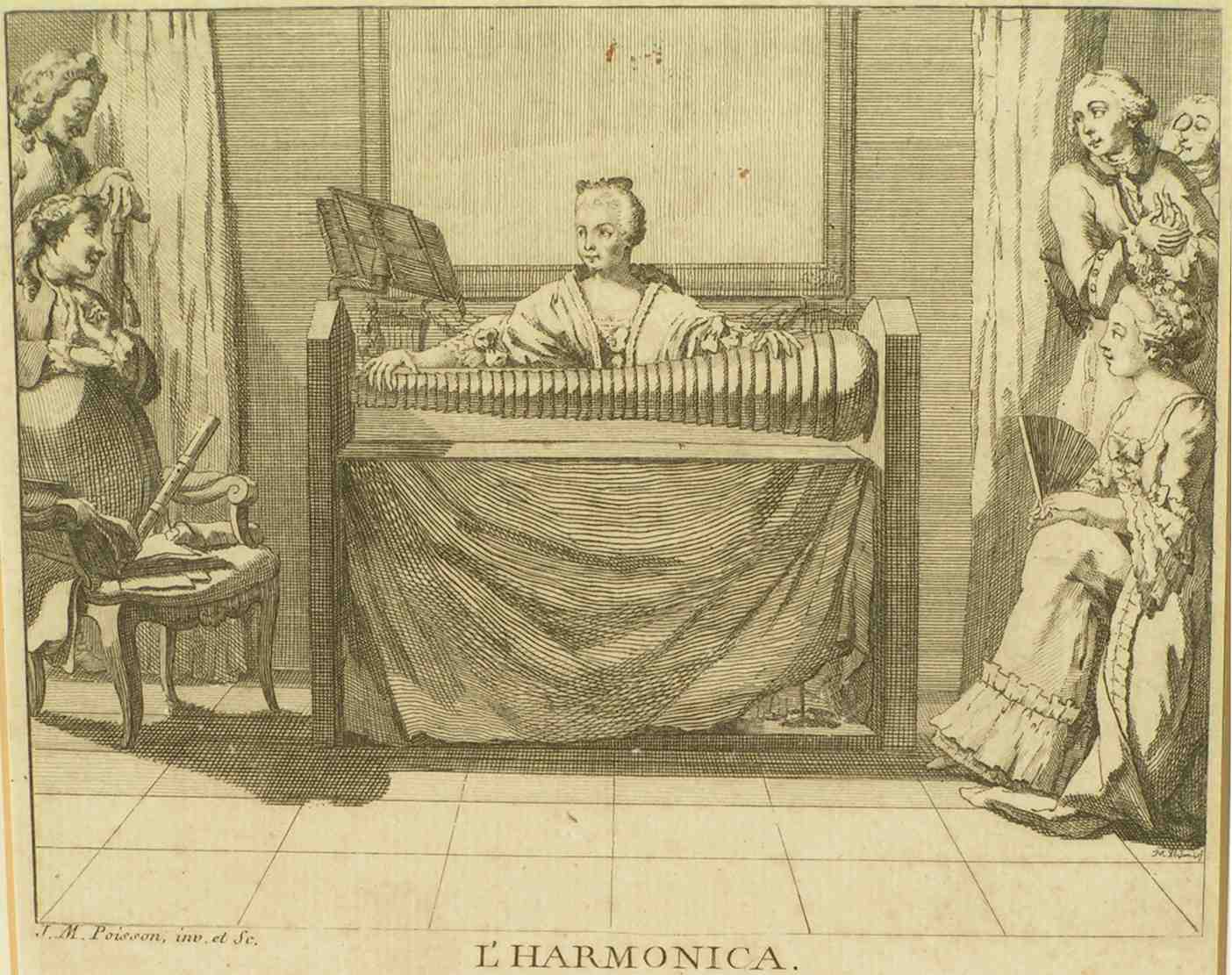 Mesmer would often play music on a glass harmonica that sent shivers