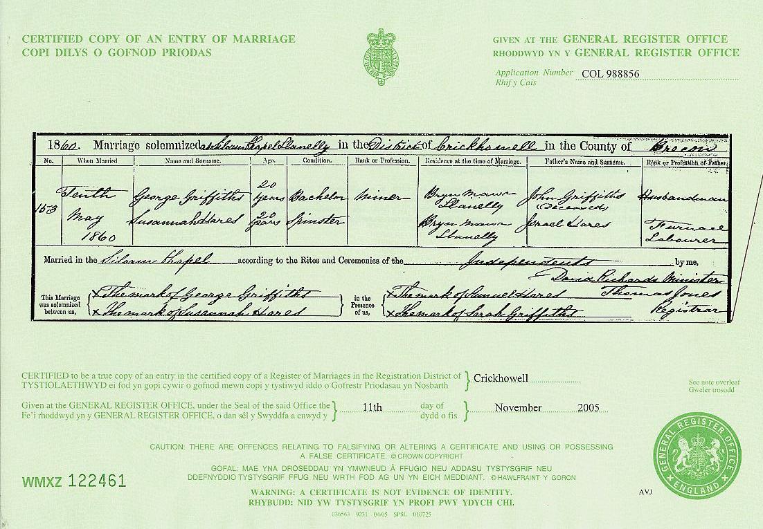 The Hares Family of Shipham, Somerset, England