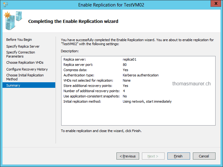 How to setup a Virtual Machine with HyperV Replica Thomas Maurer