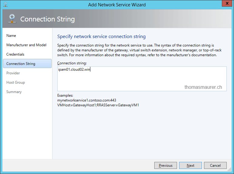 Connect IPAM with System Center 2012 R2 Virtual Machine