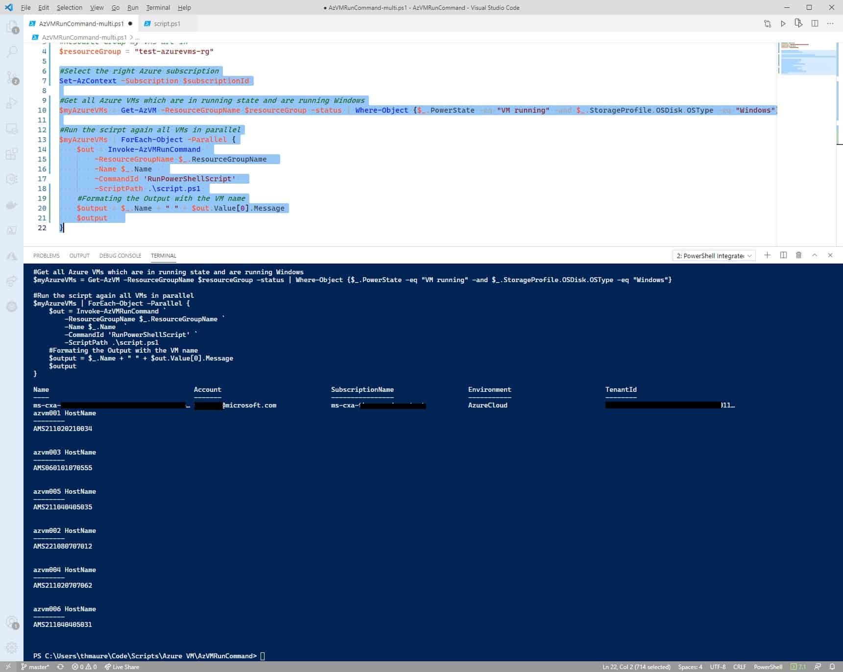 Run Powershell Script In Azure Cli Image to u