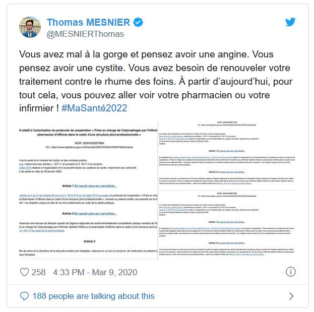 Une angine, une cystite ? Rendezvous chez votre