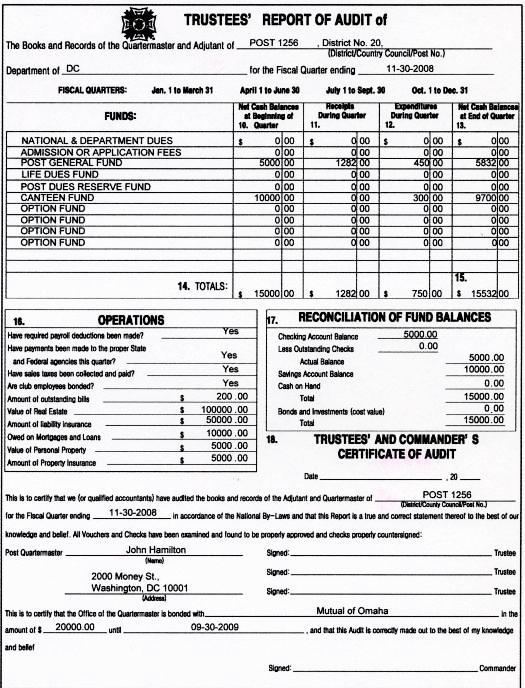 Quartermaster Deluxe Reports