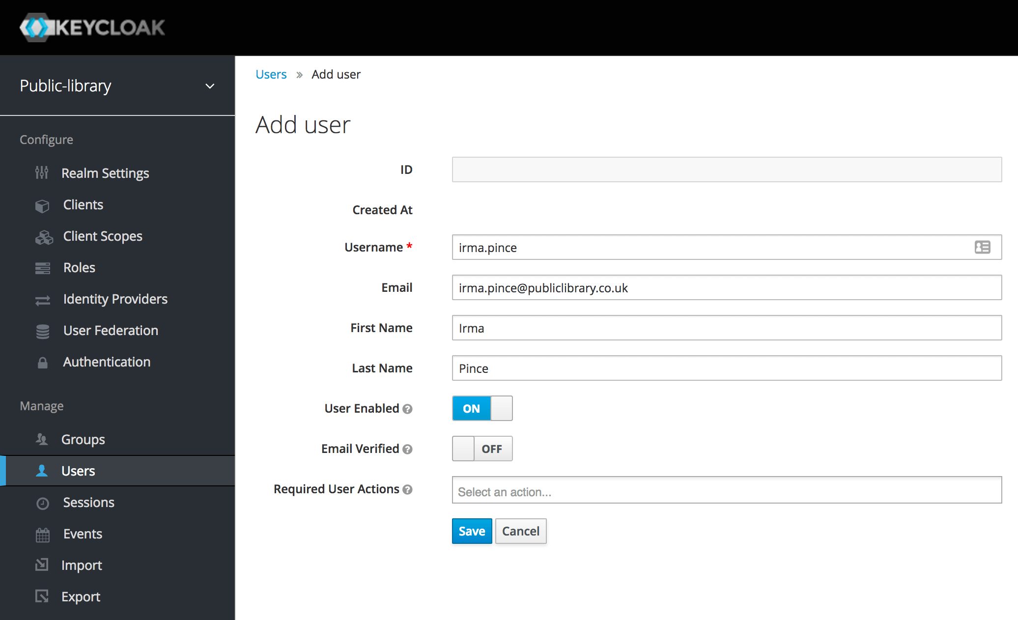 Keycloak Basic Configuration for Authentication and Authorization