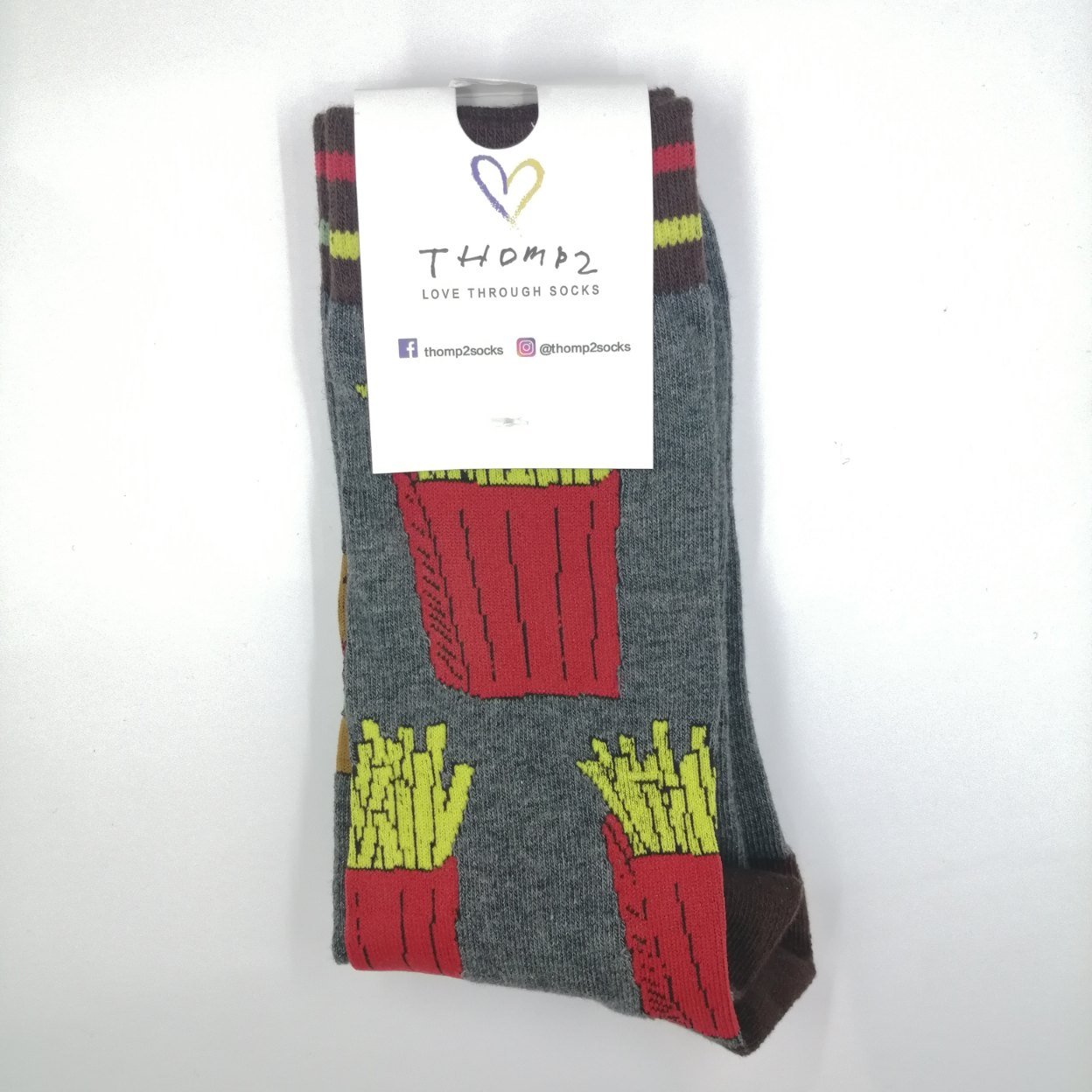 Burger And Fries Odd Socks Thomp2 Socks