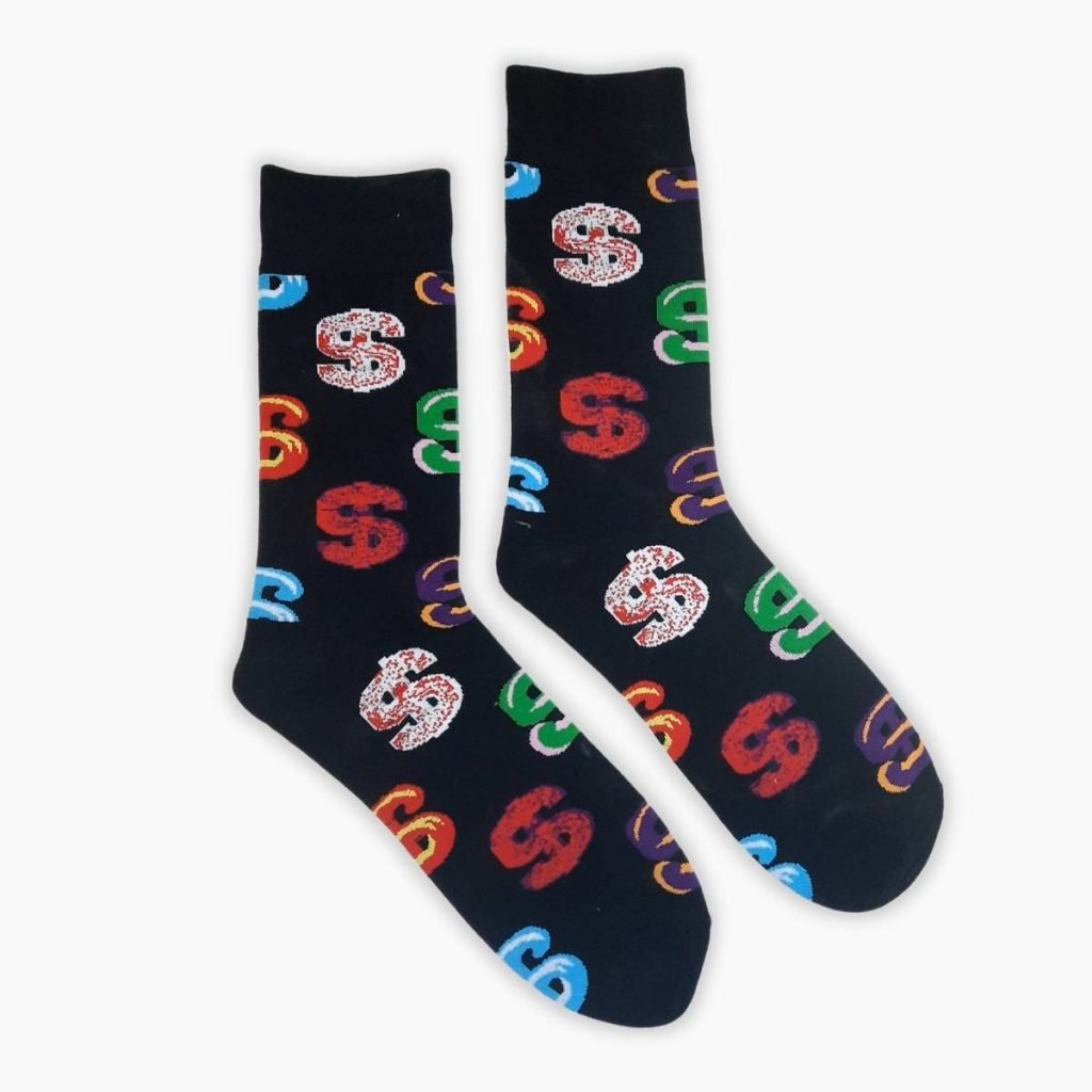 Black Dollar Socks Thomp2 Socks