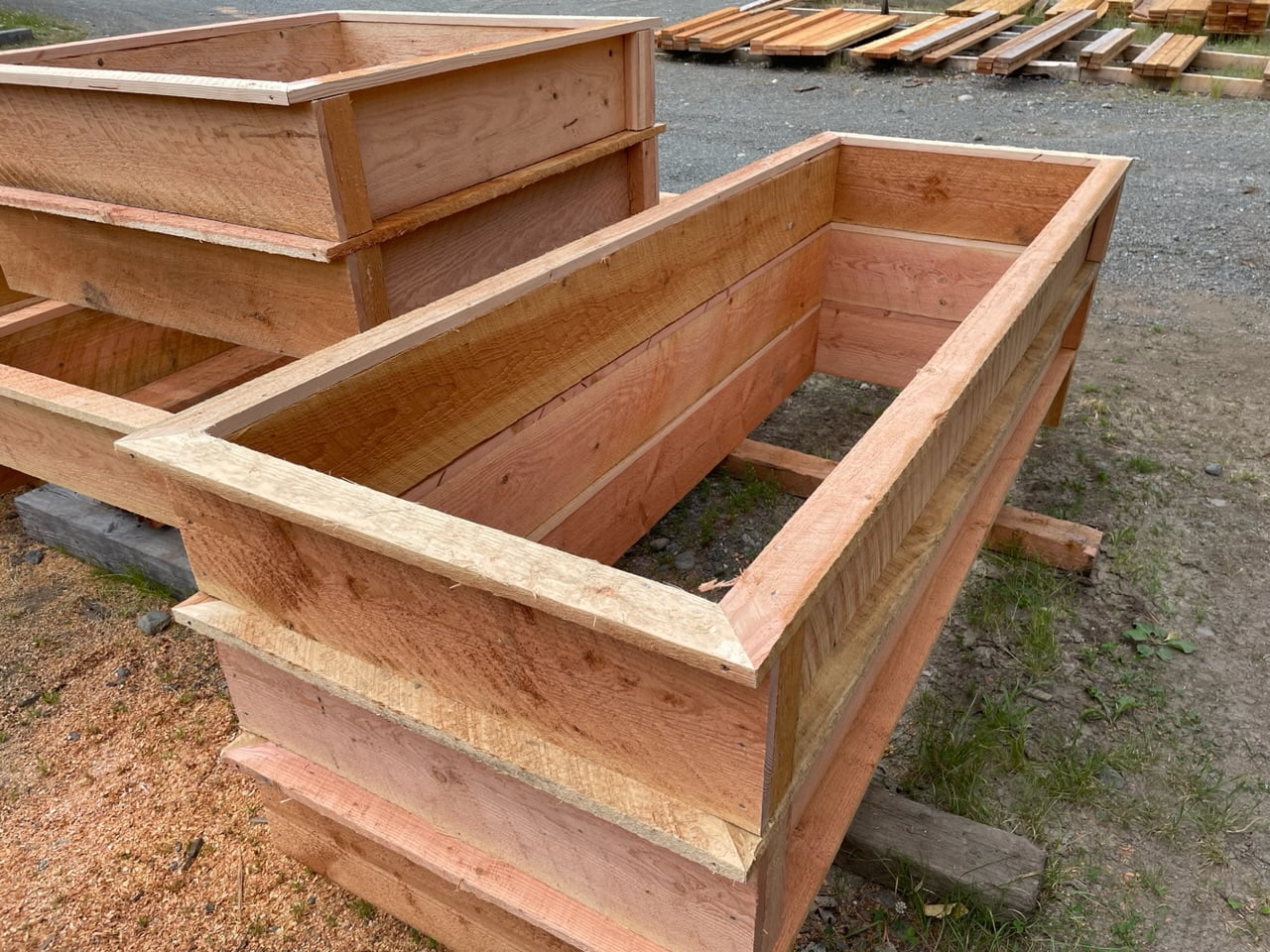Prebuilt DouglasFir Raised Garden Bed Boxes Thomson Bros. Lumber Co