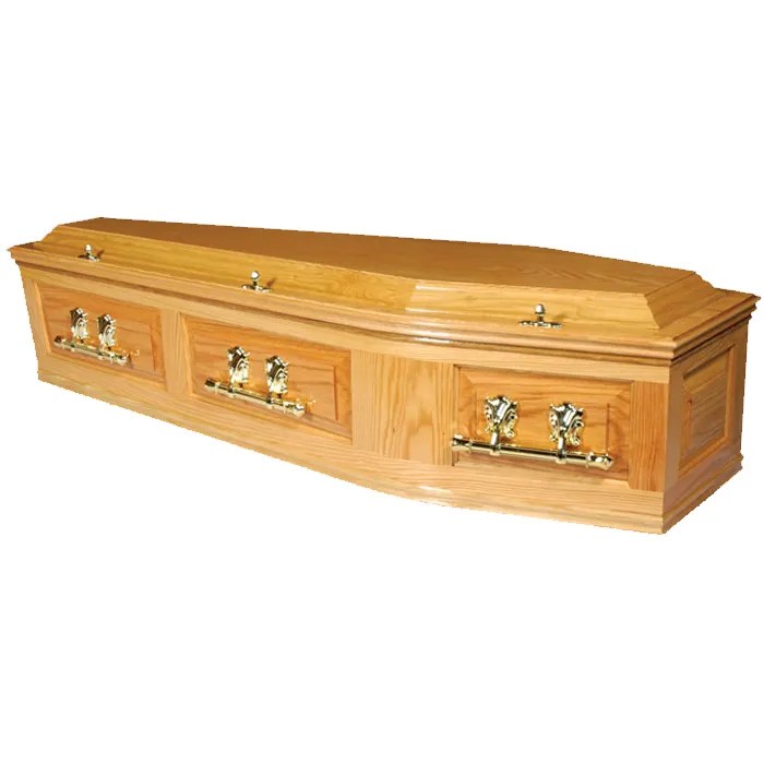 Solid Oak Framed Coffin