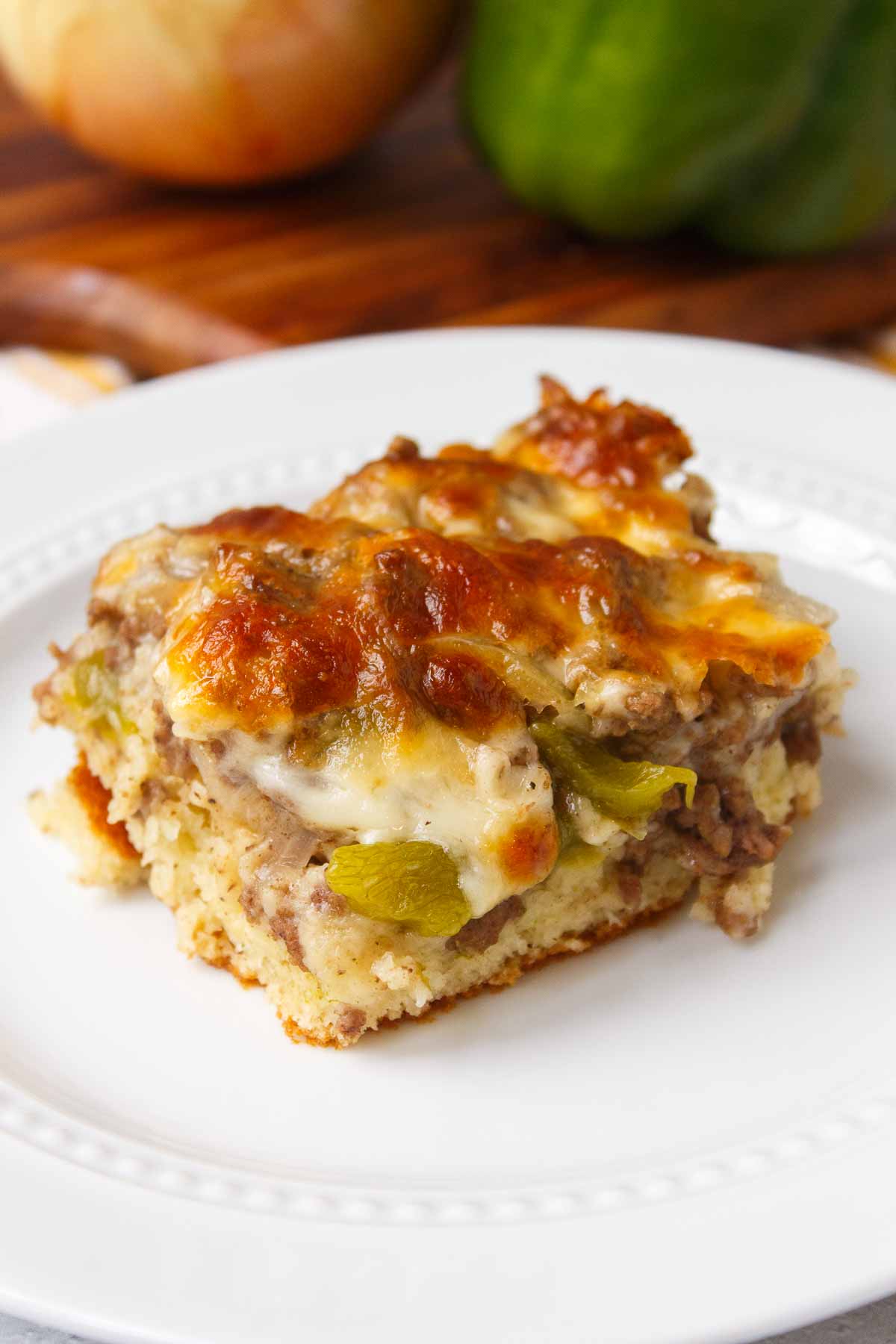 Thorp and Trainer Insurance Agency Philly Cheesesteak Casserole