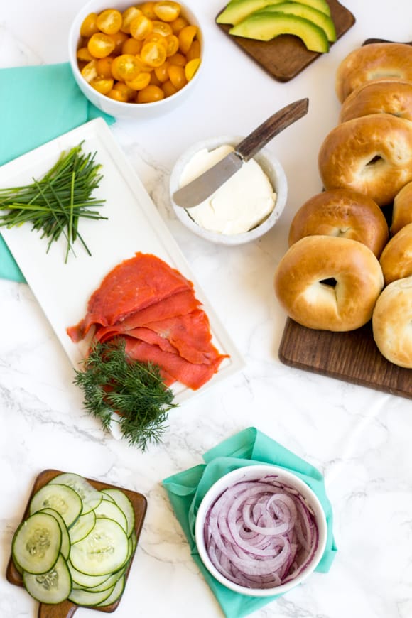 Bagel Bar Ideas for Entertaining or a Weekend Brunch